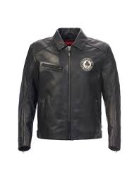 ACE LEATHER JACKET NERO UOMO
