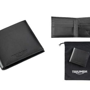 PORTAFOGLIO PIEGHEVOLE IN PELLE NERO